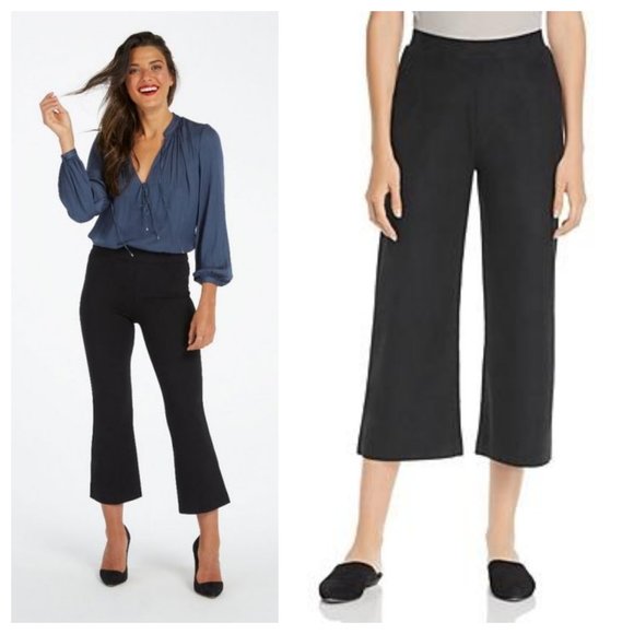 Lysse Pants - New Lysse Crop Pants Suede Flare Charcoal Black Small Stretch Comfort